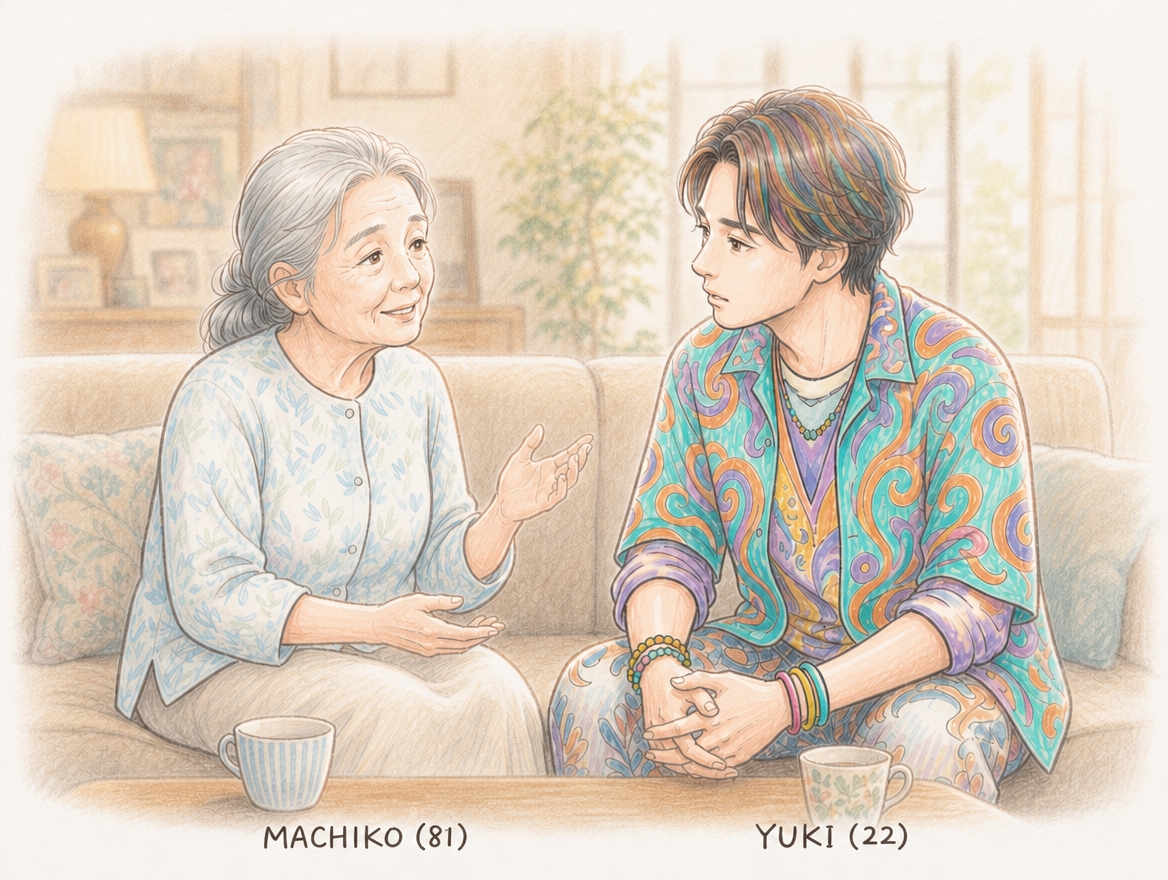 ユウキさん（22）・マチコさん（81）
